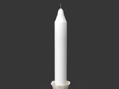Candle Holder Low-poly 3D model shop