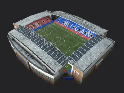 DW Stadium Low-poly 3D model