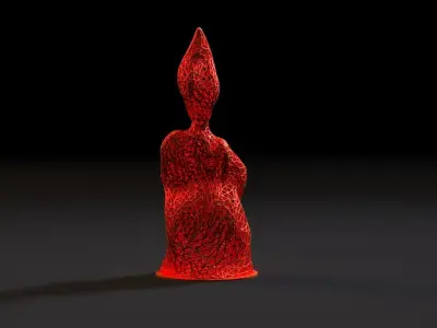 Fire Girl 3D print model