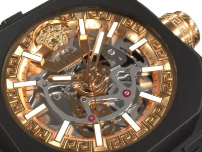 V-Legend Skeleton Watch VE7L00123 Low-poly 3D model