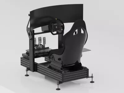 Racing Simulator Complete Sim Rig 3D model