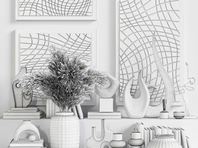 decorative set Vol012 3D model