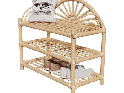 Joy Sunrise Shoes And Storage Rack 3D model