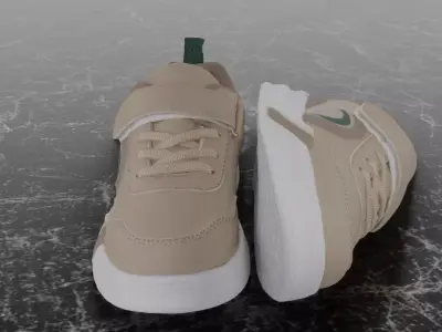 Free Kids Sneaker 3D Model Free low-poly 3D model