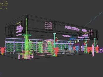 Exhibition - Area - 20X9-3DMAX2009-014 3D model