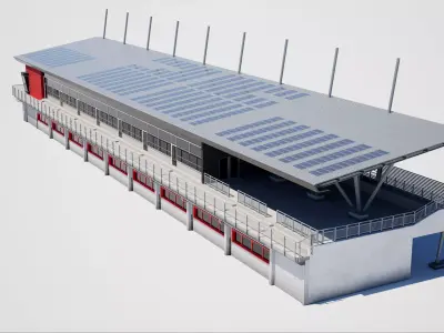 Imola Racetrack Building Complex  3D model