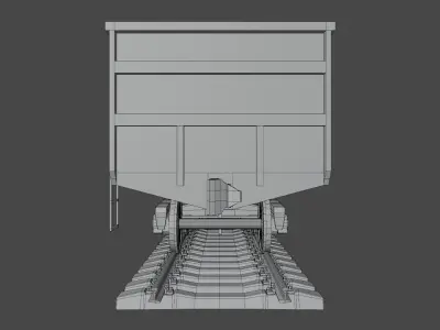 Gondola car Low-poly 3D model