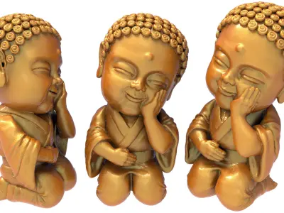 Budda Sculpture 3D STL Model 0 3D model