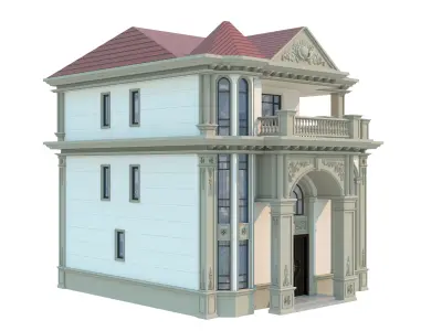 architecture luxury villa 3D model