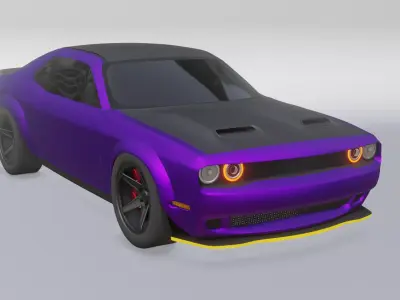 Dodge Chellenger HEMI 2018 3D model
