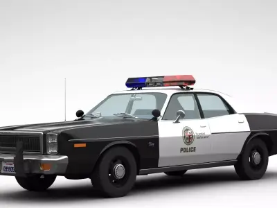 Plymouth Fury Police 1978 3D model