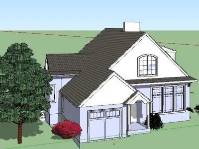 Classic House 02 3D model