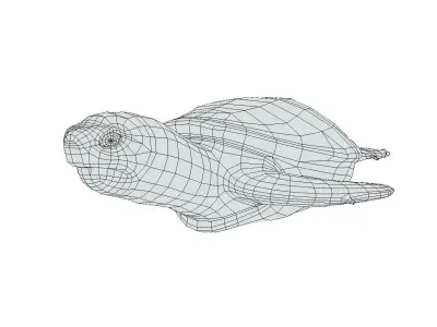 Sea Turtle Low-poly 3D model