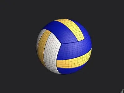 Voleyball Ball M01 Low-poly 3D model