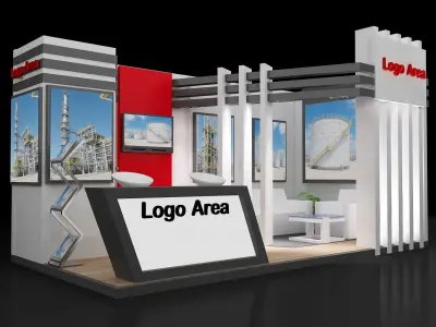 Booth Exhibition Stand a251a 3D model