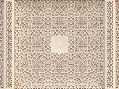 Classic Islamic Ceiling 001 3D model