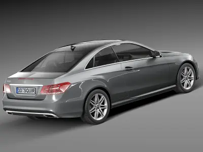 Mercedes-Benz E-class Coupe 2014 3D model