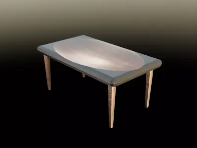DINNER TABLE Low-poly 3D model