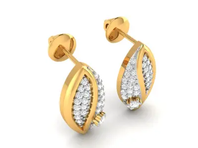 Women Diamond Earring 3D print model get