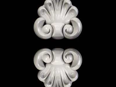 Classic carved 077 3D model