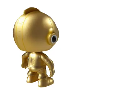 3PO Chibi 3D model