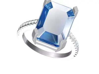 Wedding Ring  3D print model 15