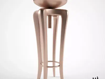 Brabbu Mohawk stool 3D model