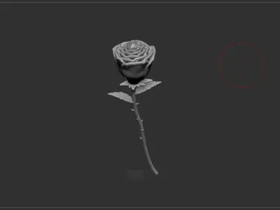 Printable Rose 3D print model