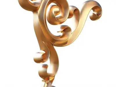 Carving Plaster Molding Decoration CNC Low-poly 3D model