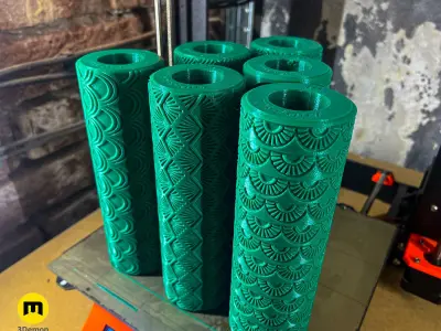 Texture Rollers - Art Deco Wide Patterns 3D print model