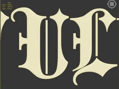 Car emblem Full car of bandits 3D print model