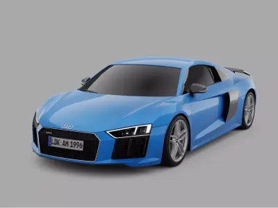 Audi R8 V10 Plus 3D model