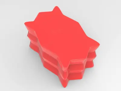 Pela Stool Low-poly 3D model