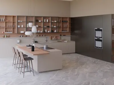 Modern kitchen 3D model - Ernestomeda - Sign model 3D model