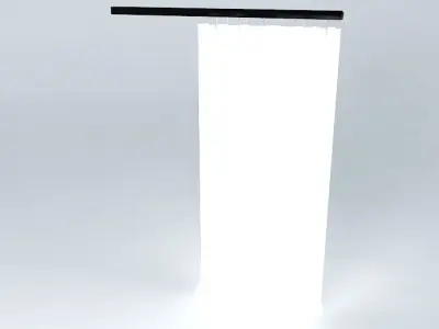 curtain with rail Free 3D model