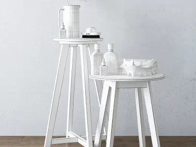 Bathroom DBathroom decoration set 3D model