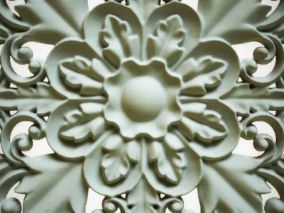 Engraving  no4 Low-poly 3D model