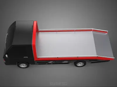 TOWING TOW TRUCK FLATBED TOWTRUCK PICK UP L300 PICKUP VEHICLE 3D model