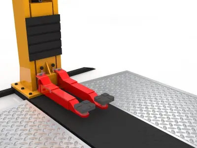 Car Lift Animated  3D model