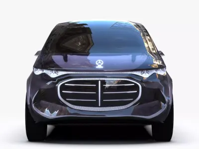 Mercedes Vision V Concept 2026 Low-poly 3D model