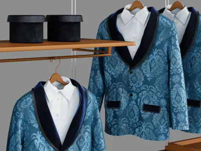 Coats For Shop And Wardrobe 3D model