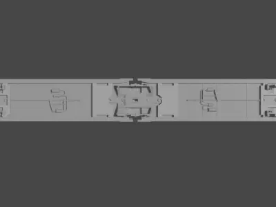 H0 1-87 scale Laeks TA 370 car carrying wagon 3D print model