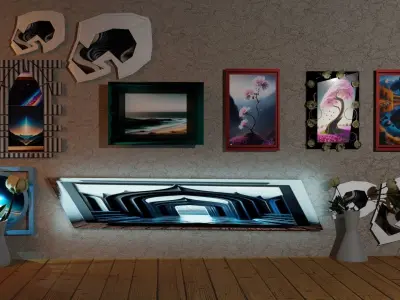 EXCELLENT  WALL FRAMES  Free 3D model