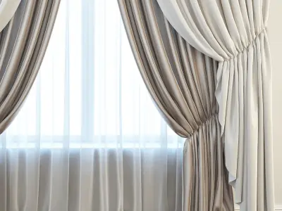 Set 13 Curtains 3D model