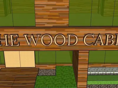 The Wood Cabin 3D model