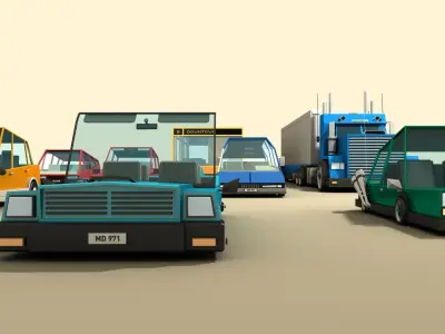 CARS and VEHICLES 3D Model Pack