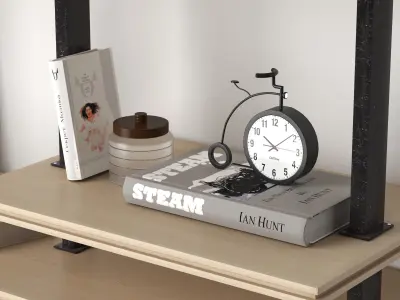 Decorative shelves 01 3D model