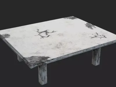 Marble-Table Low-poly 3D model