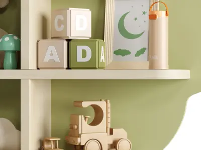 Children Room Set 15 Low-poly 3D model