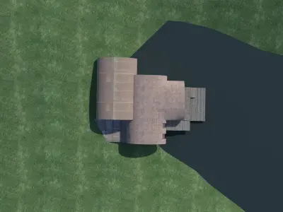 Scifi building 3D model